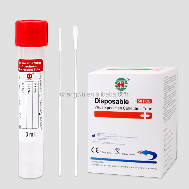 Disposable Virus Sampling Collection Tube with Swab